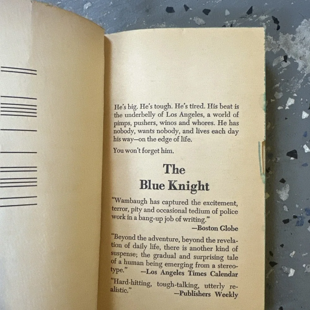 The‎ Blue Knight - Joseph Wambaugh (1973, Paperback) 1st Dell PB Edition